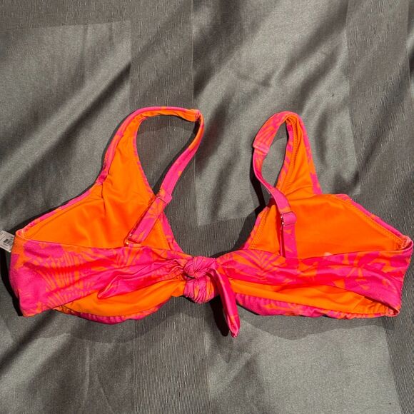 NWT VICTORIA'S SECRET Pink Palm Knotted Bralette Bikini Set Size XL & M - Picture 6 of 14